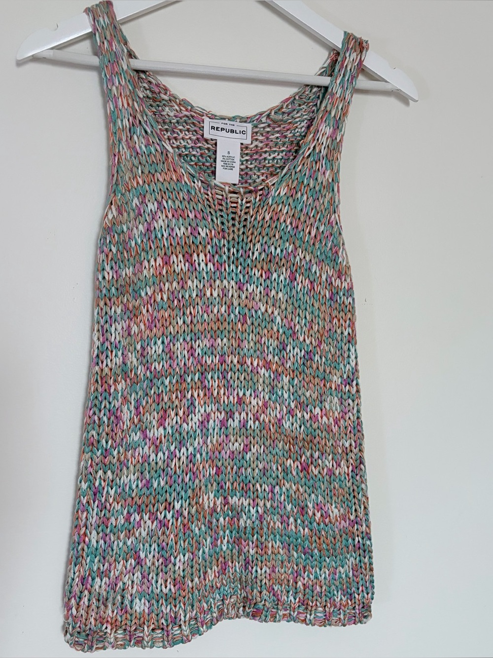 ´For the Republic’ knit tank top